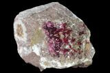 Roselite and Calcite Crystal Association - Morocco #141663-1